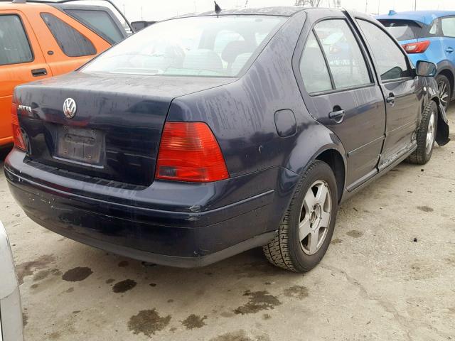 3VWSC29MXYM091351 - 2000 VOLKSWAGEN JETTA GLS BLUE photo 4