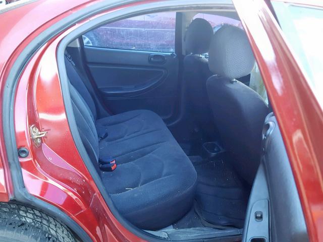 1B3EL46R14N347275 - 2004 DODGE STRATUS SX 红色 照片 6