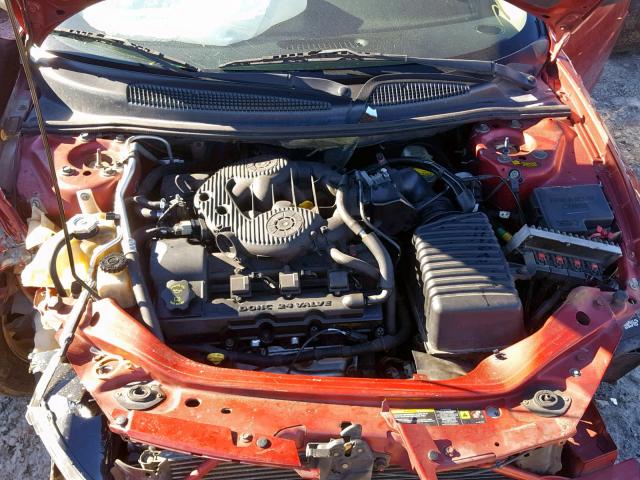 1B3EL46R14N347275 - 2004 DODGE STRATUS SX 红色 照片 7