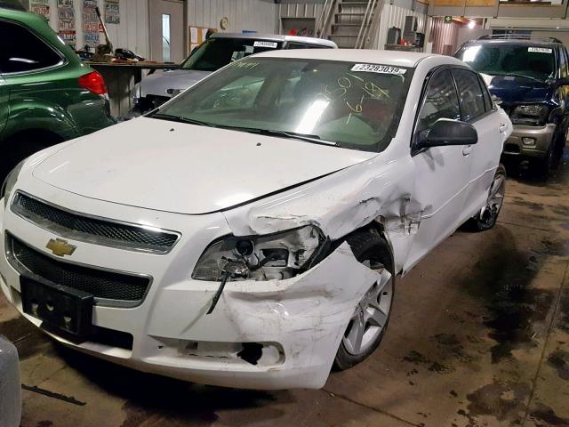 1G1ZG57B694231443 - 2009 CHEVROLET MALIBU LS WHITE photo 2