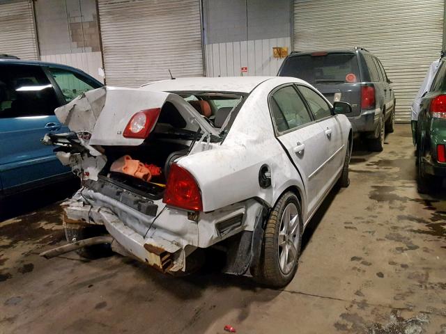 1G1ZG57B694231443 - 2009 CHEVROLET MALIBU LS WHITE photo 4