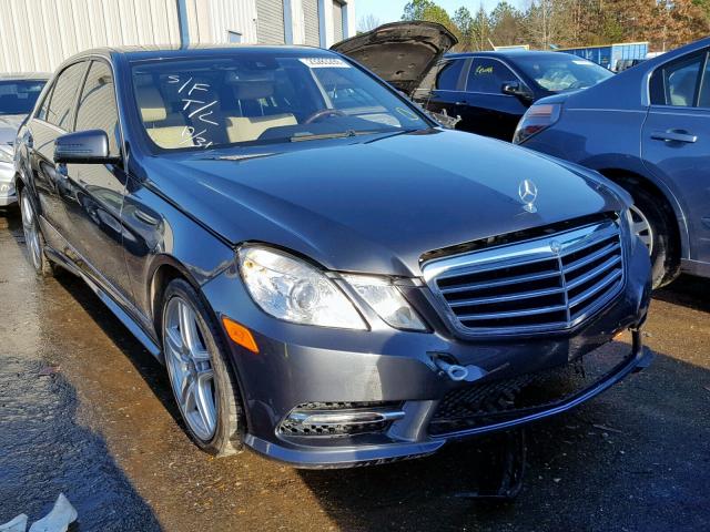 WDDHF5KB5DA706139 - 2013 MERCEDES-BENZ E 350 GRAY photo 1