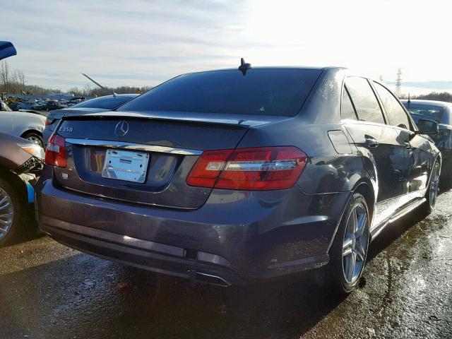 WDDHF5KB5DA706139 - 2013 MERCEDES-BENZ E 350 GRAY photo 4