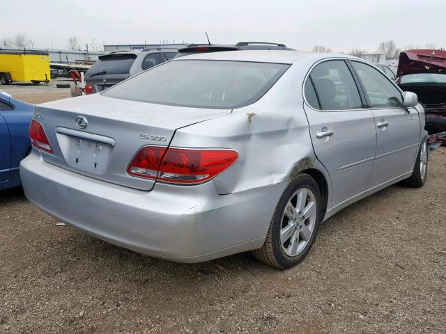 JTHBA30G855057088 - 2005 LEXUS ES 330 SILVER photo 4