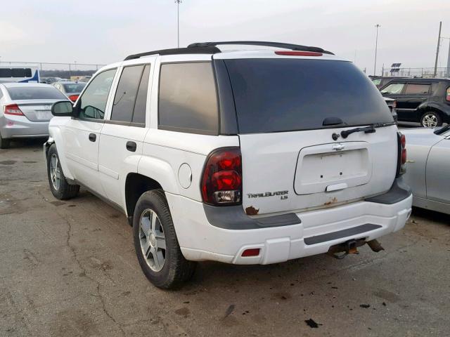 1GNDT13S362142147 - 2006 CHEVROLET TRAILBLAZE WHITE photo 3