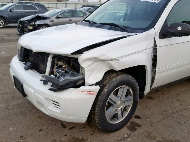 1GNDT13S362142147 - 2006 CHEVROLET TRAILBLAZE WHITE photo 9