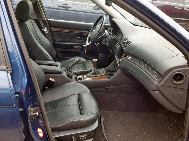 WBADN5348YGC95964 - 2000 BMW 540 I BLUE photo 5