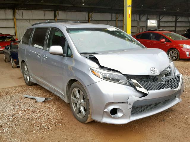 5TDXZ3DC1HS839867 - 2017 TOYOTA SIENNA SE SILVER photo 1