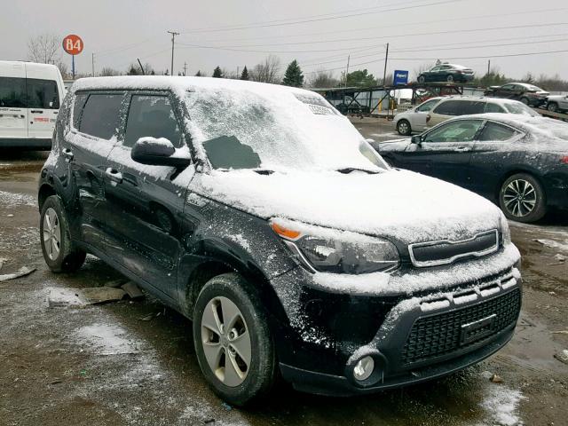 KNDJN2A23F7765821 - 2015 KIA SOUL BLACK photo 1