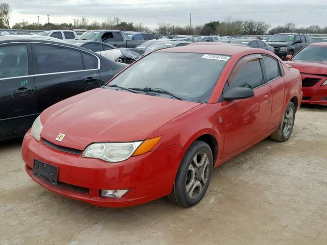 1G8AW12FX4Z139574 - 2004 SATURN ION LEVEL RED photo 2
