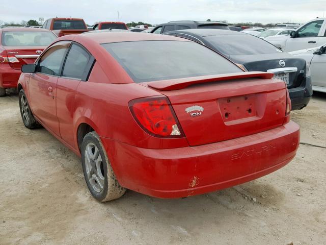 1G8AW12FX4Z139574 - 2004 SATURN ION LEVEL RED photo 3