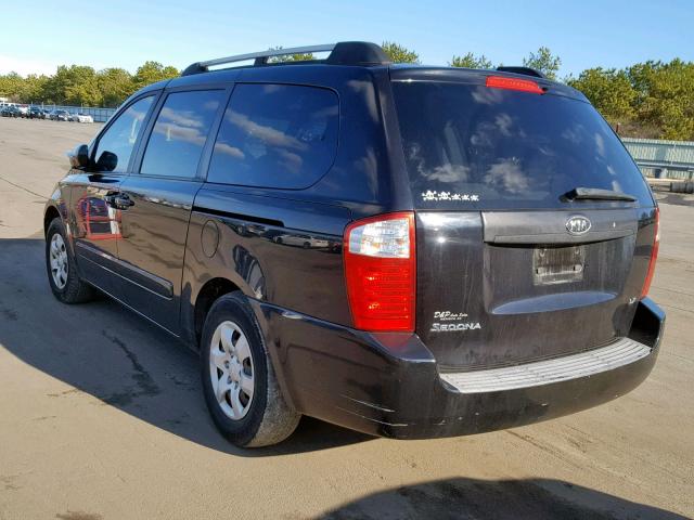 KNDMB233466060494 - 2006 KIA SEDONA EX BLACK photo 3