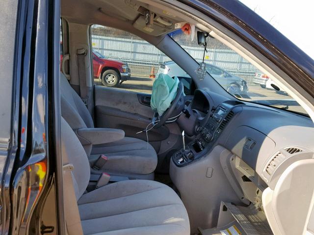 KNDMB233466060494 - 2006 KIA SEDONA EX BLACK photo 5