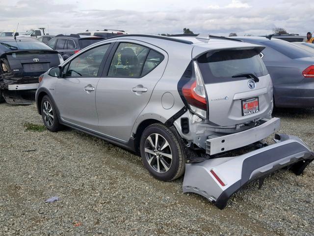 JTDKDTB3XK1623628 - 2019 TOYOTA PRIUS C SILVER photo 3