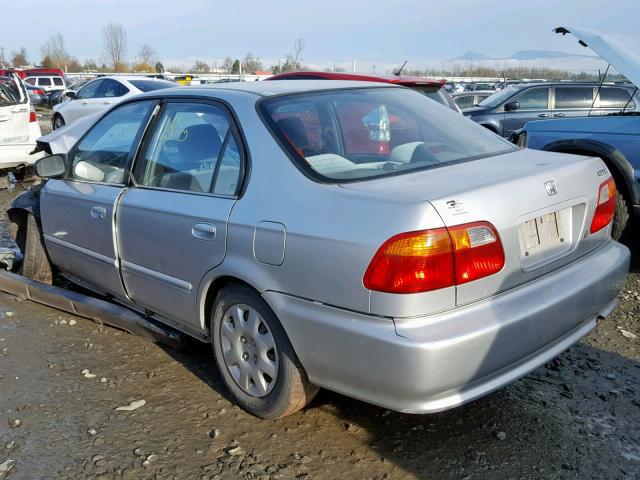 2HGEJ661XYH571655 - 2000 HONDA CIVIC BASE 银色 照片 3