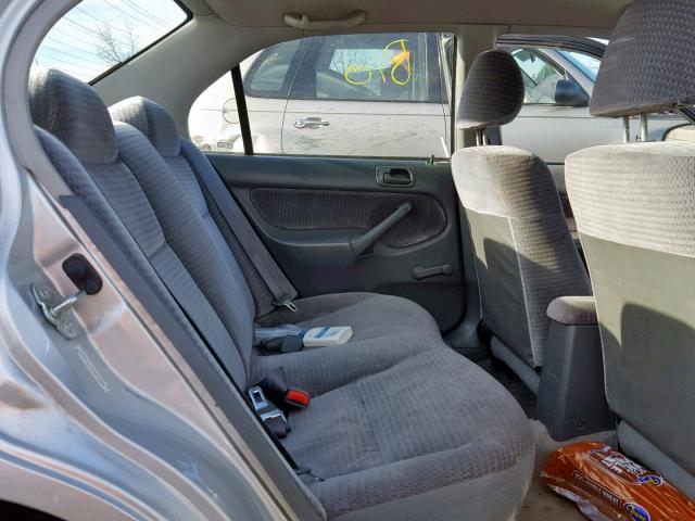 2HGEJ661XYH571655 - 2000 HONDA CIVIC BASE 银色 照片 6