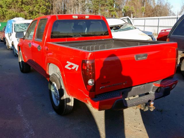 1GCDT136458183345 - 2005 CHEVROLET COLORADO RED photo 3