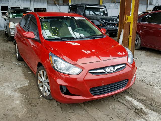 KMHCU4AE7DU395923 - 2013 HYUNDAI ACCENT GLS RED photo 1