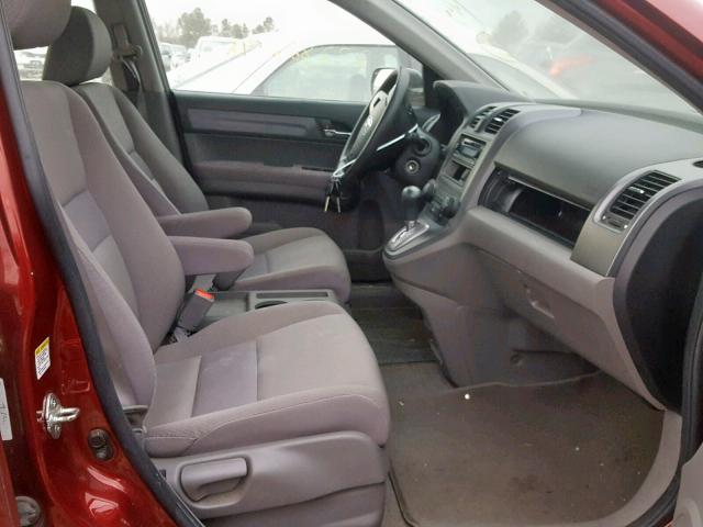 5J6RE48348L040603 - 2008 HONDA CR-V LX RED photo 5