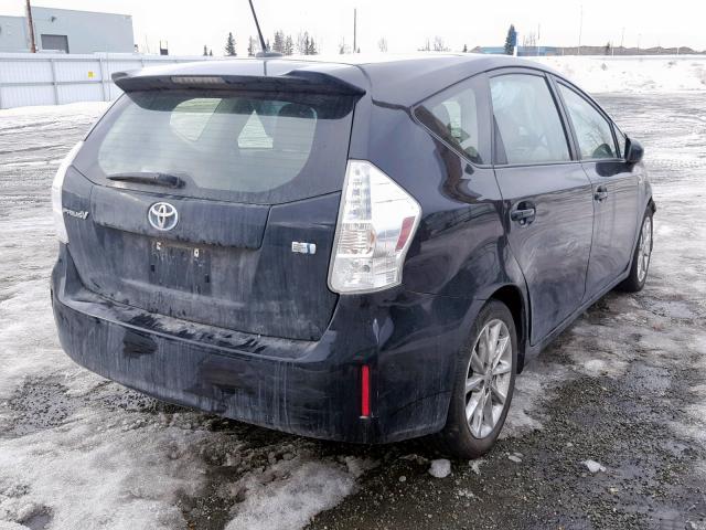 JTDZN3EU7D3197761 - 2013 TOYOTA PRIUS V BLACK photo 4