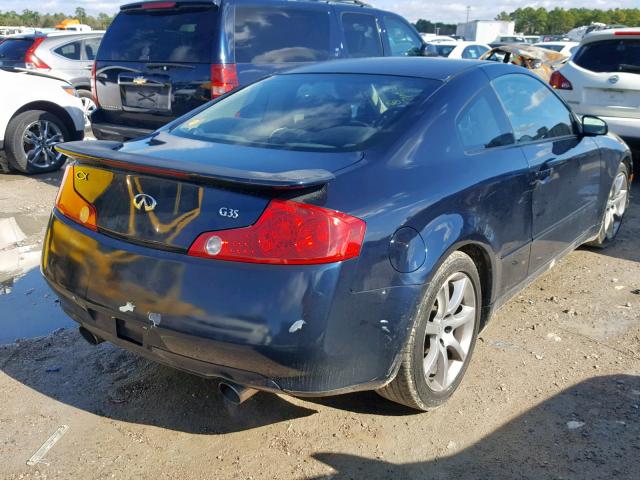 JNKCV54E34M310013 - 2004 INFINITI G35 BLUE photo 4