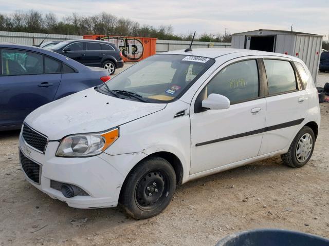 KL1TD6DE9BB227096 - 2011 CHEVROLET AVEO LS WHITE photo 2