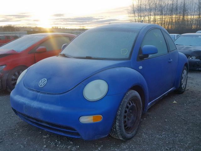 3VWBC21C4YM498780 - 2000 VOLKSWAGEN NEW BEETLE BLUE photo 2