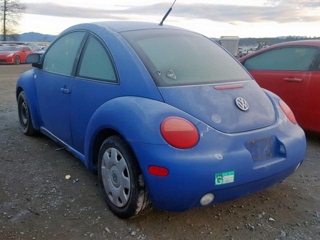 3VWBC21C4YM498780 - 2000 VOLKSWAGEN NEW BEETLE BLUE photo 3