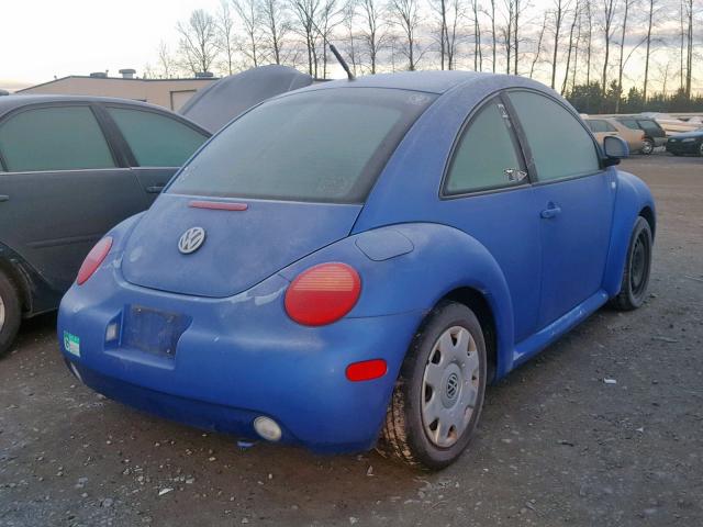 3VWBC21C4YM498780 - 2000 VOLKSWAGEN NEW BEETLE BLUE photo 4