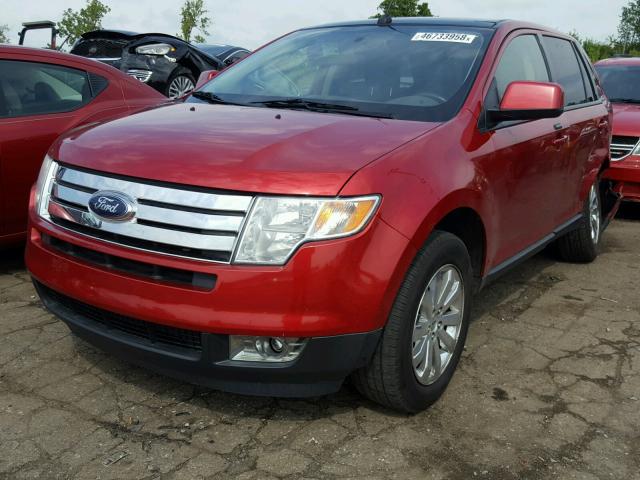 2FMDK3JC7ABB57610 - 2010 FORD EDGE SEL BURGUNDY photo 2