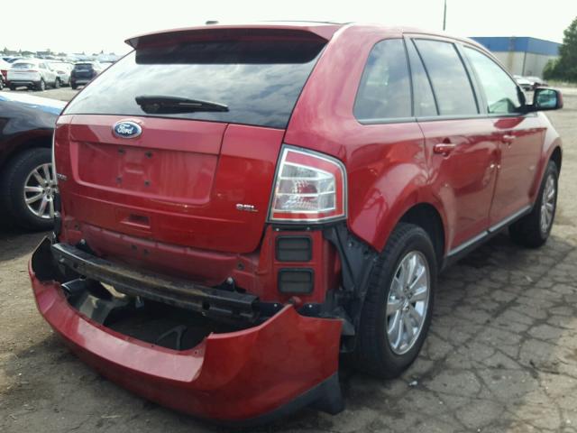 2FMDK3JC7ABB57610 - 2010 FORD EDGE SEL BURGUNDY photo 4