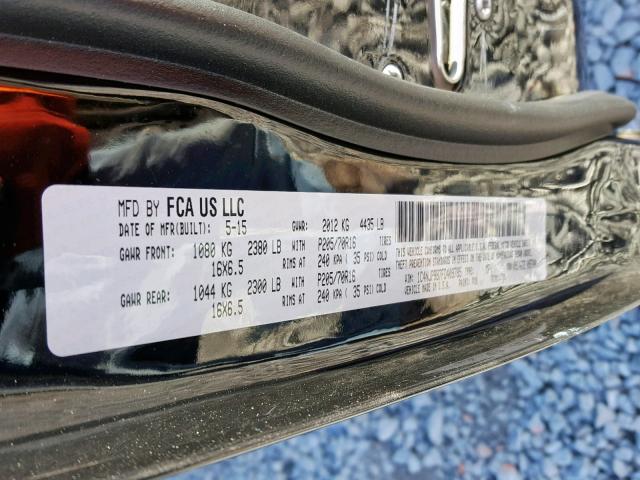 1C4NJPBB7FD409785 - 2015 JEEP PATRIOT SP 黑色 照片 10