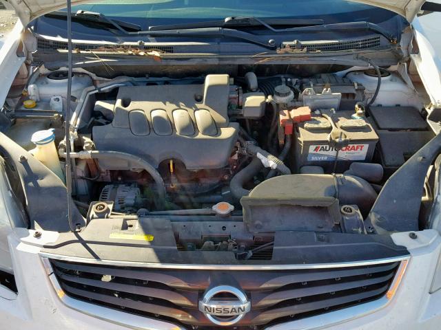 3N1AB6AP9AL702709 - 2010 NISSAN SENTRA 2.0 WHITE photo 7