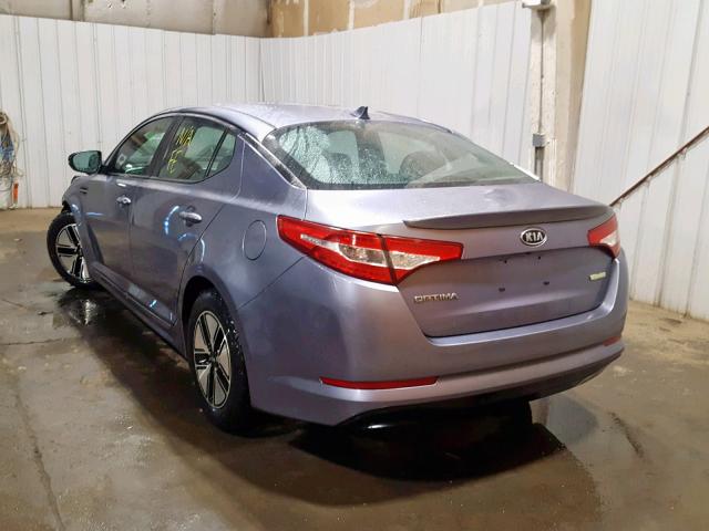 KNAGM4AD9B5000951 - 2011 KIA OPTIMA HYB SILVER photo 3