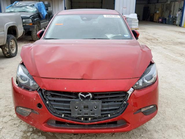 3MZBN1V71HM121647 - 2017 MAZDA 3 TOURING RED photo 9