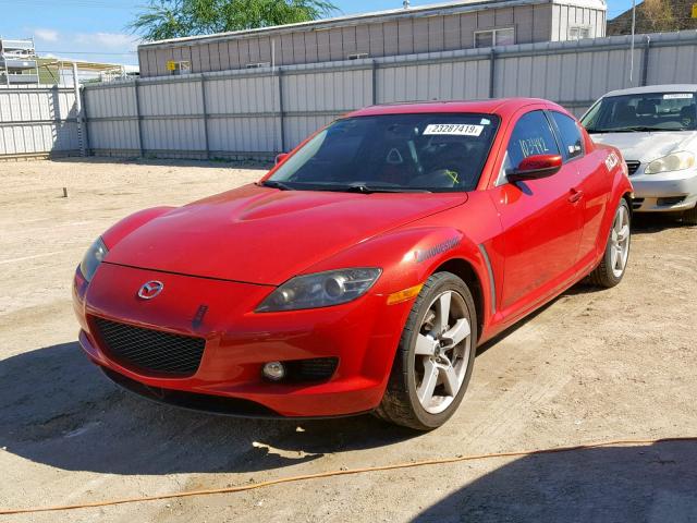 JM1FE173950159530 - 2005 MAZDA RX8 RED photo 2