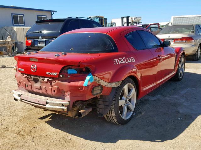 JM1FE173950159530 - 2005 MAZDA RX8 RED photo 4