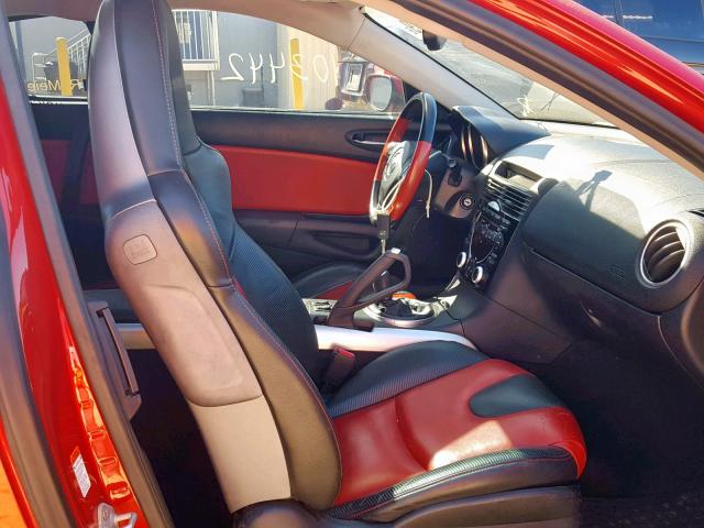 JM1FE173950159530 - 2005 MAZDA RX8 RED photo 5