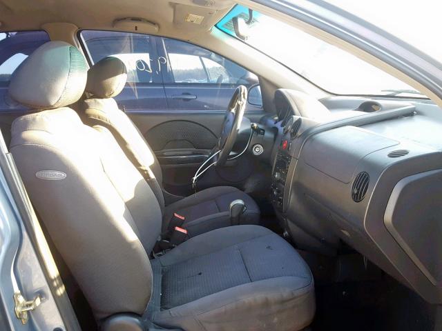 KL1TD66627B758167 - 2007 CHEVROLET AVEO BASE Көк фото 5