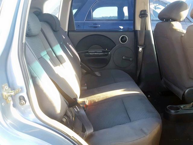 KL1TD66627B758167 - 2007 CHEVROLET AVEO BASE Көк фото 6