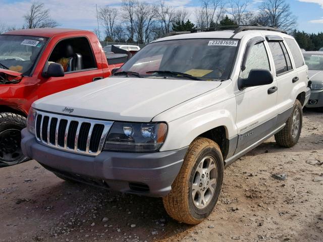 1J4GX48S71C511898 - 2001 JEEP GRAND CHER WHITE photo 2