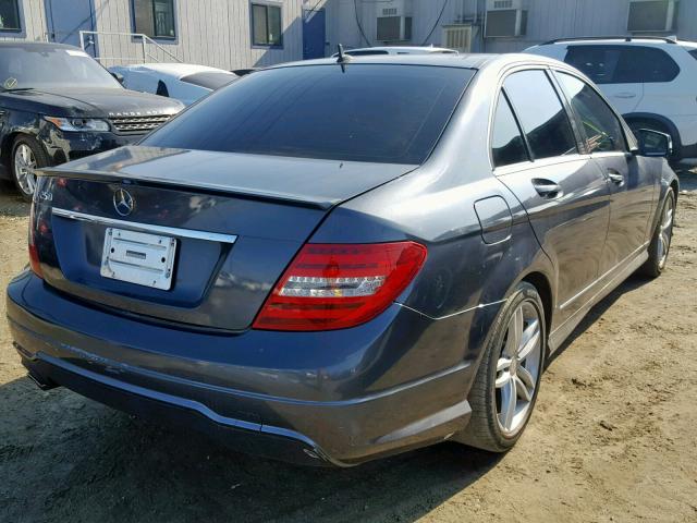 WDDGF4HB9DA831383 - 2013 MERCEDES-BENZ C 250 GRAY photo 4