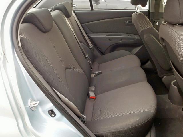 KNADE123086353862 - 2008 KIA RIO BASE SILVER photo 6