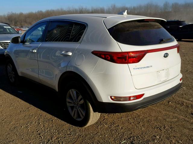 KNDPM3AC7H7108681 - 2017 KIA SPORTAGE L WHITE photo 3