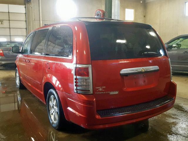 2A8HR54P68R699612 - 2008 CHRYSLER TOWN & COU RED photo 3