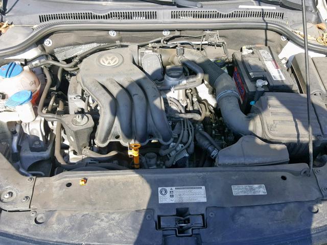 3VW2K7AJ8DM370955 - 2013 VOLKSWAGEN JETTA BASE Սպիտակ լուսանկար 7