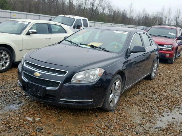 1G1ZH57B794166423 - 2009 CHEVROLET MALIBU 1LT BLACK photo 2