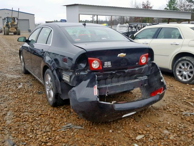 1G1ZH57B794166423 - 2009 CHEVROLET MALIBU 1LT BLACK photo 3