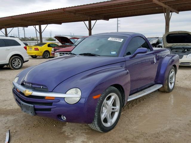 1GCES14P24B107865 - 2004 CHEVROLET SSR 紫色 照片 2