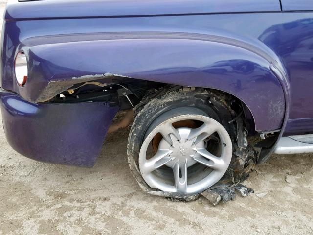 1GCES14P24B107865 - 2004 CHEVROLET SSR 紫色 照片 9